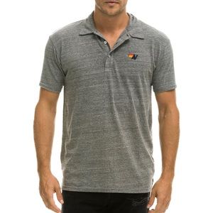 AVIATOR NATION POLO HEATHER GREY
